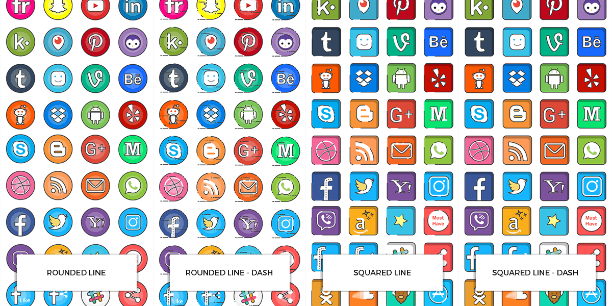 social networking buttons free download