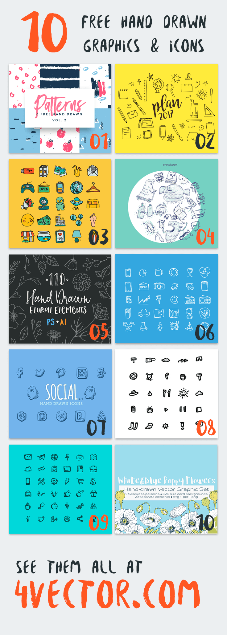 10 Attention-Grabbing Vector Graphics & Icons to Download for Free Right Now!