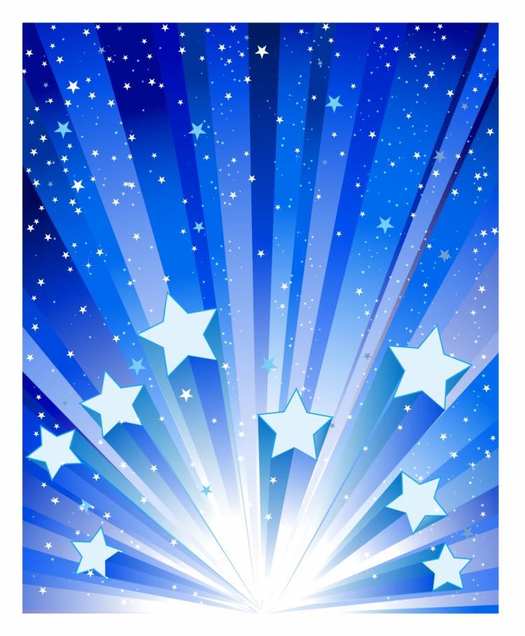 Blue star exploding background Free Vector / 4Vector