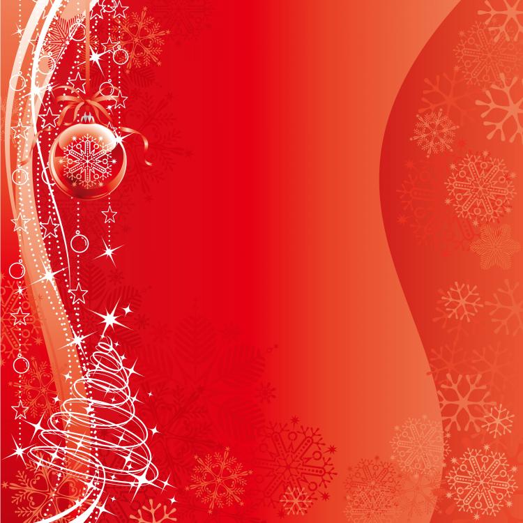 Christmas Card Free Vector  Holliday Decorations