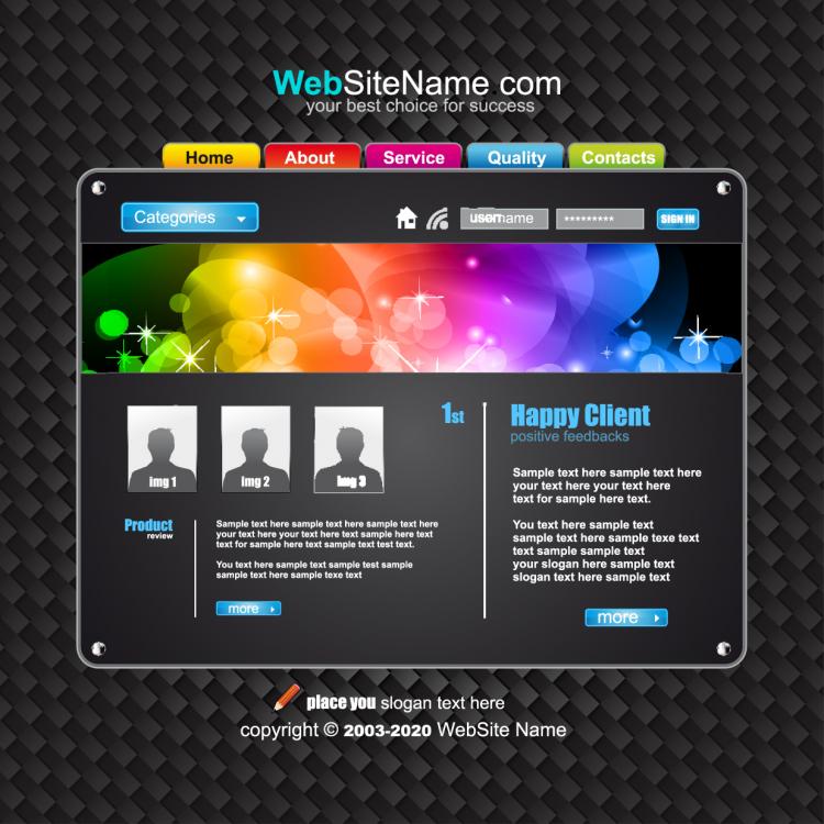 Dynamic Web Page Template Php
