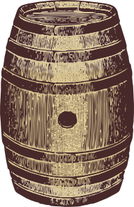 Wooden Barrel clip art Free Vector / 4Vector