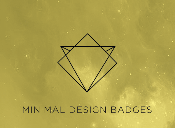 GIF image of 14 minimal badges design