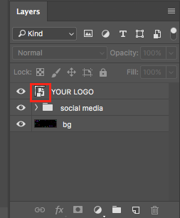 click on thumbnail to edit smart object in Photoshop