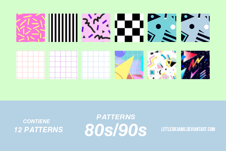 12 retro patterns free download