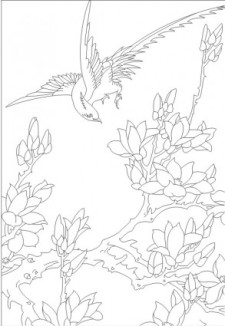free vector Birds in the branches around the