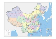 free vector Map of china fourcolor vector