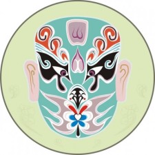 free vector Traditional chinese mask vector