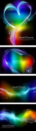 free vector Colorful smoke effects vector