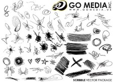 free vector Go media produced vector the trend of messy lines