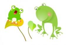 free vector Cute frog vector