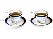 free vector One pair of coffee cup clip art