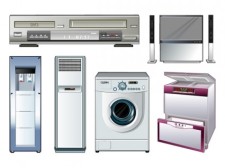 free vector Vector of household appliances