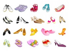 free vector Colors of different styles of shoes vector