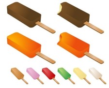 free vector Summer refreshing popsicles vector
