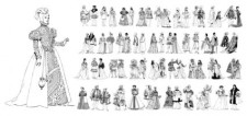 free vector Renaissance of traditional character vector
