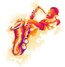 free vector Former saxophone player vector