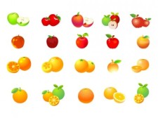 free vector Apples oranges vector