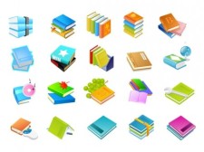 free vector Books of the eight series vector