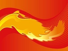 free vector Vector dynamic lines and fire