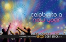 free vector Celebrate a New Year