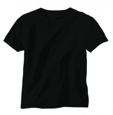 free vector Black Vector T-Shirt