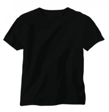 Black T-Shirt (8324) Free AI Download / 4 Vector