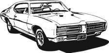free vector Free 1969 GTO