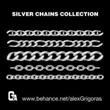 free vector Silver Chains Vector Collection