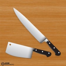free vector Premium Chef / Butcher Knife Vector Set