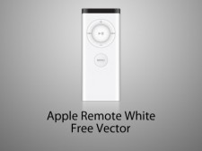free vector Apple remote white version (old) vector