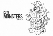 free vector Cute Vector Monsters Free Sample