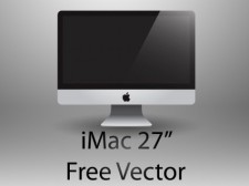 free vector IMac 27'' Free Vector