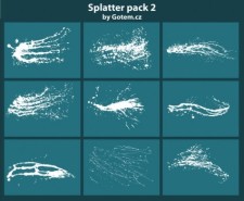 free vector Splatter pack 2
