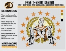 free vector Gangsta T-Shirt Design