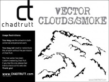 free vector Vector Clouds - Smoke