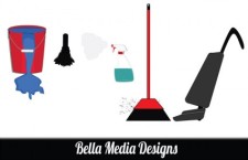 free vector House Work(cleaning supplies) Vectors
