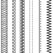 free vector Free Fashion Design Brushes: Zippers & Stitching