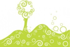 free vector Stylized vector tree