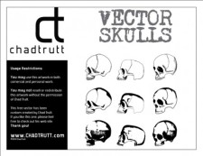 free vector Human Skulls