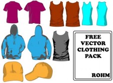 free vector Clothing templates pack