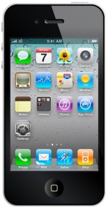 free vector IPhone HD iOS4