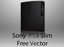 free vector Sony playstation 3 slim