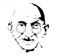 free vector Gandhi