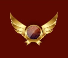free vector Gold Wings