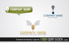 free vector Content Company Logo Pack