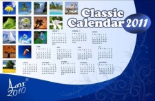 free vector Classic Calendar for 2011