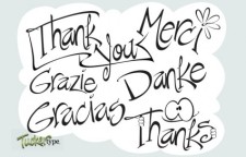 free vector Say Thanks ~ Vectored Words