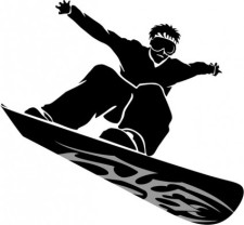 free vector Snowboarder Vector Image