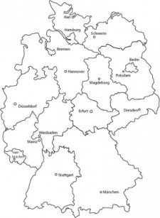 free vector Deutschlandkarte - Germany Map Vector